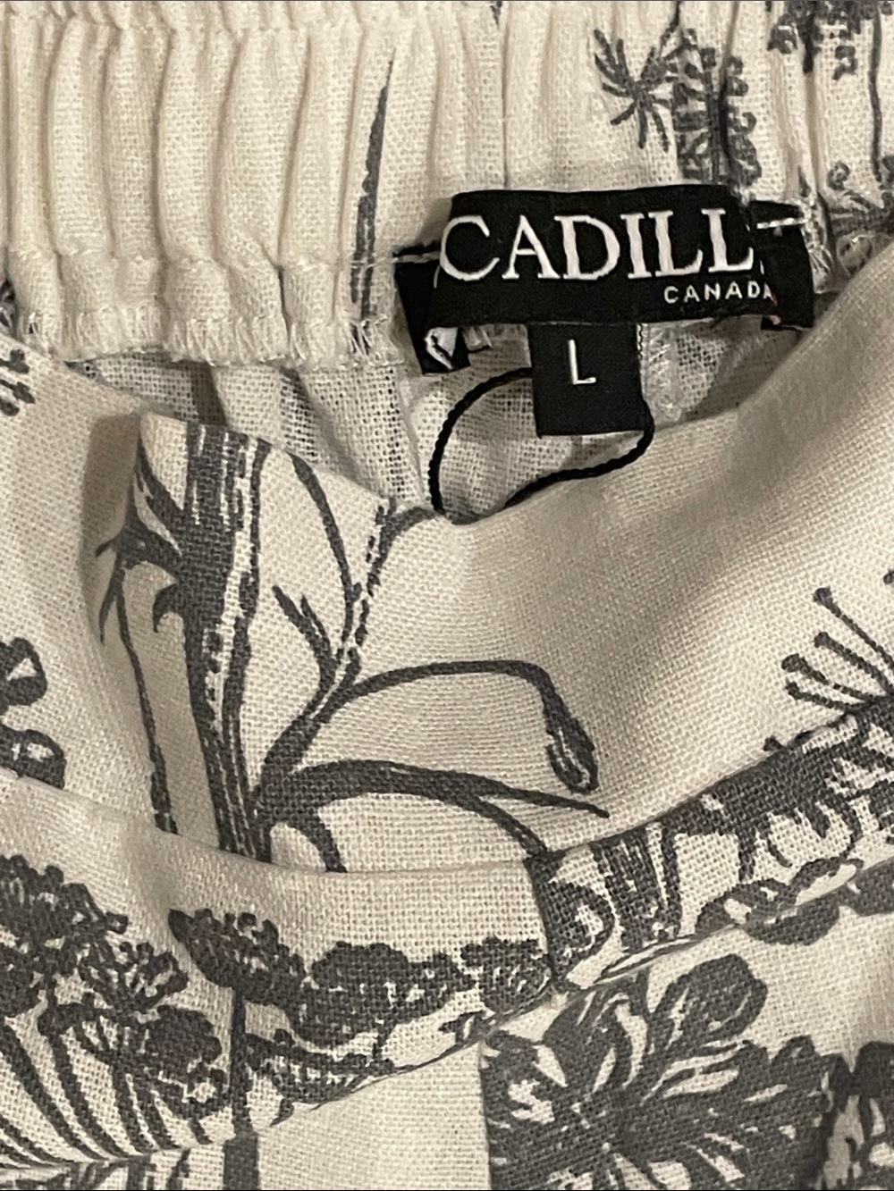 Picadilly Sleeveless Vest with matching White & Gray Printed Wide-Leg pants. - Picture 13 of 14